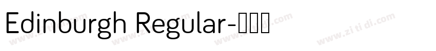 Edinburgh Regular字体转换